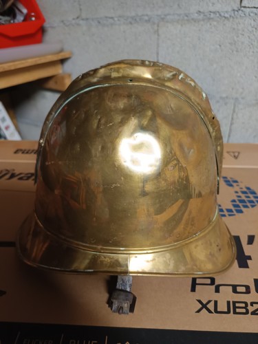 Alter feuerwehrhelm messing - alter,